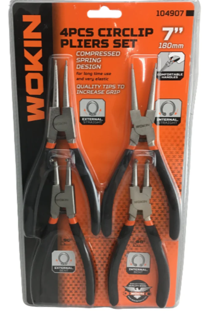 Wokin Circlip Pliers Four Piece 7 Inch Set - Image 3