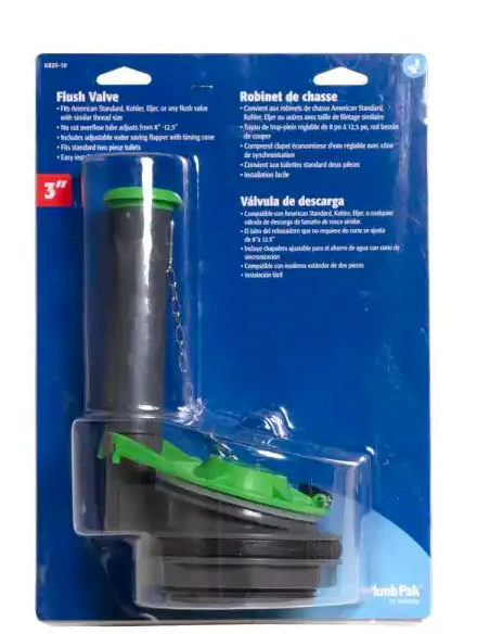 Keeney 3 in. Adjustable Flush Valve for Kohler and Champion Damaged Box - Image 3