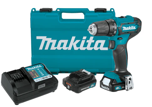 Makita 12V max CXT Lithium‑Ion Cordless  3/8 Inch Driver‑Drill Kit 2.0Ah Factory Serviced